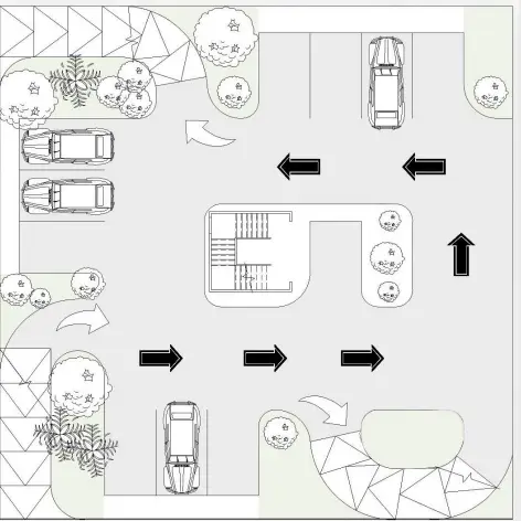 المسقط الاقفي للبدروم -عمارة خاصة