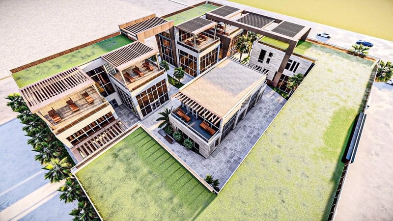 مجمع تجاري -مبني متعدد الاستخدامات