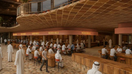 منطقة الطعام الاجتماعي -رد سي مول