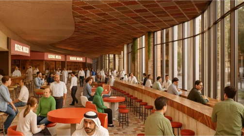 منطقة طعام اجتماعي -رد سي مول