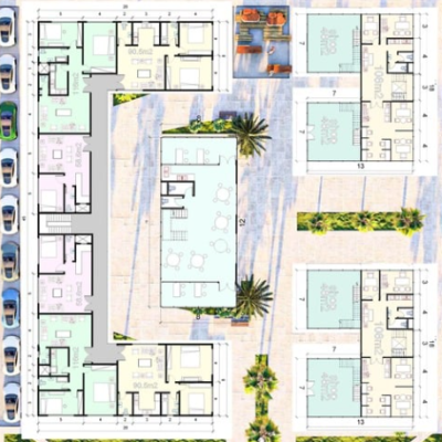 مجمع تجاري - مقترح 1-الدور الأول علوي