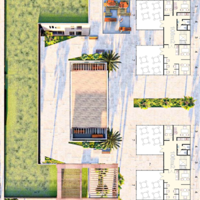 مجمع تجاري - مقترح 1-الدور الثاني علوي