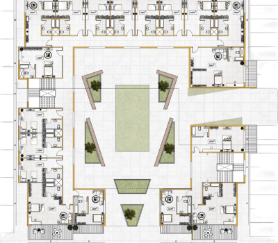مجمع تجاري -مقترح 2-الدور الارضي