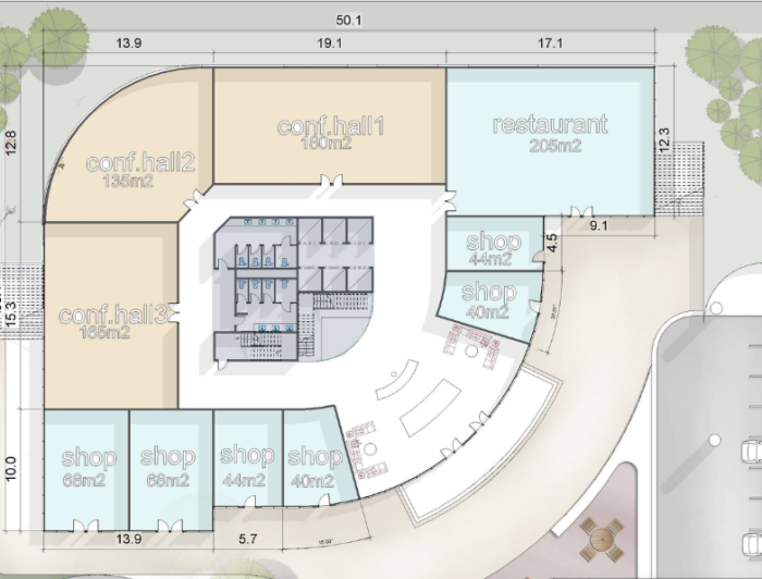 البدروم للمبنى الاداري