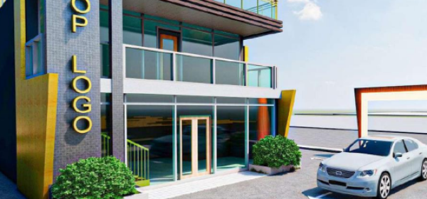 واجهات حديثة تعزز الهوية التجارية للمشروع